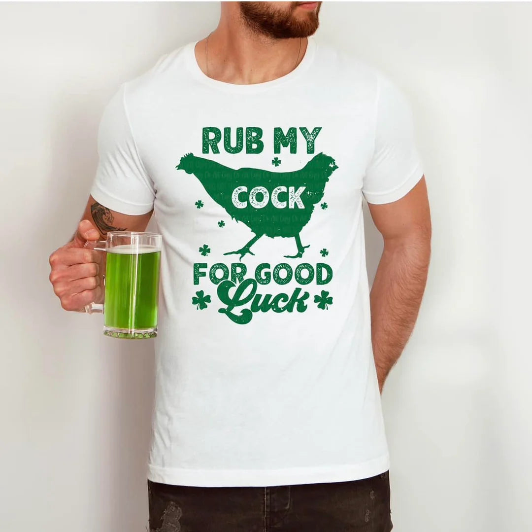 SINGEL COLOR SCREEN PRINT TRANSFER - RUB MY COCK