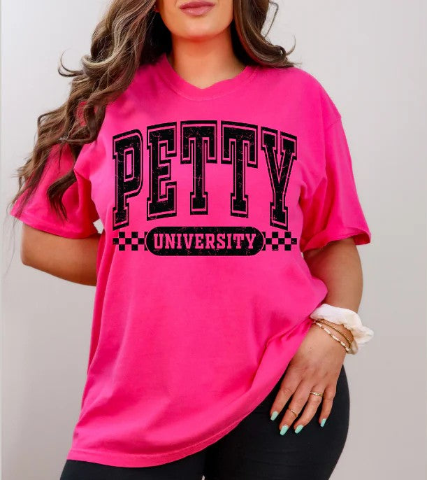 SINGLE COLOR SCREEN PRINT TRANSFER - PETTY UNIVERSITY