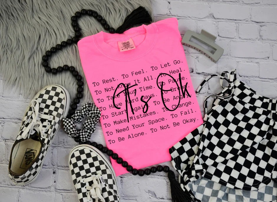 SINGLE COLOR SCREEN PRINT TRANSFER - IT'S OK