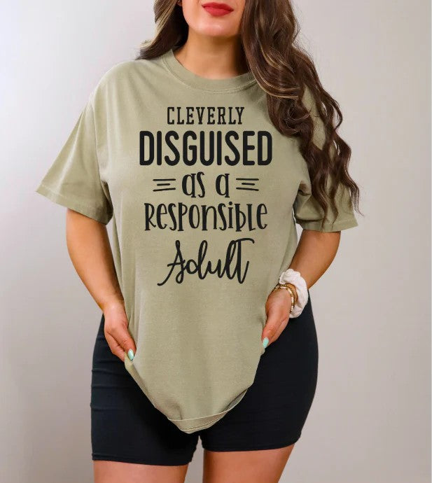 SINGLE COLOR SCREEN PRINT TRANSFER - CLEVERLY DISGUISED