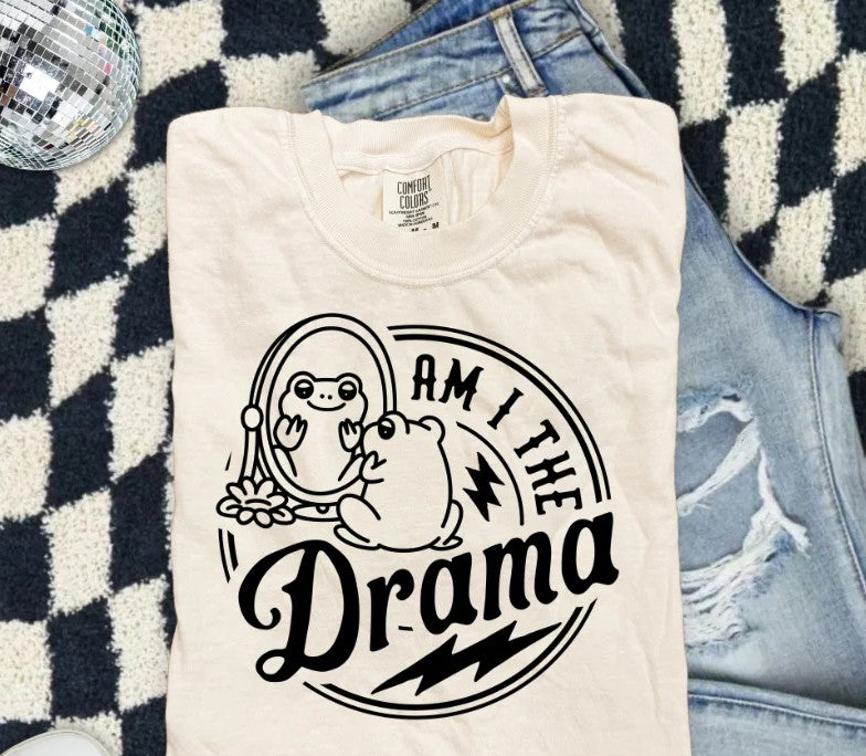 SINGLE COLOR SCREEN PRINT TRANSFER - AM I THE DRAMA