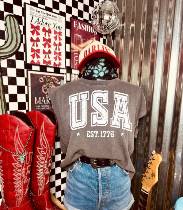 SINGLE COLOR SCREEN PRINT TRANSFER - USA