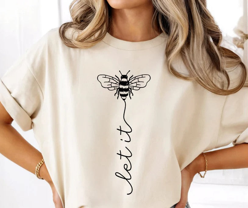 SINGLE COLOR SCREEN PRINT TRANSFER - LET IT BE