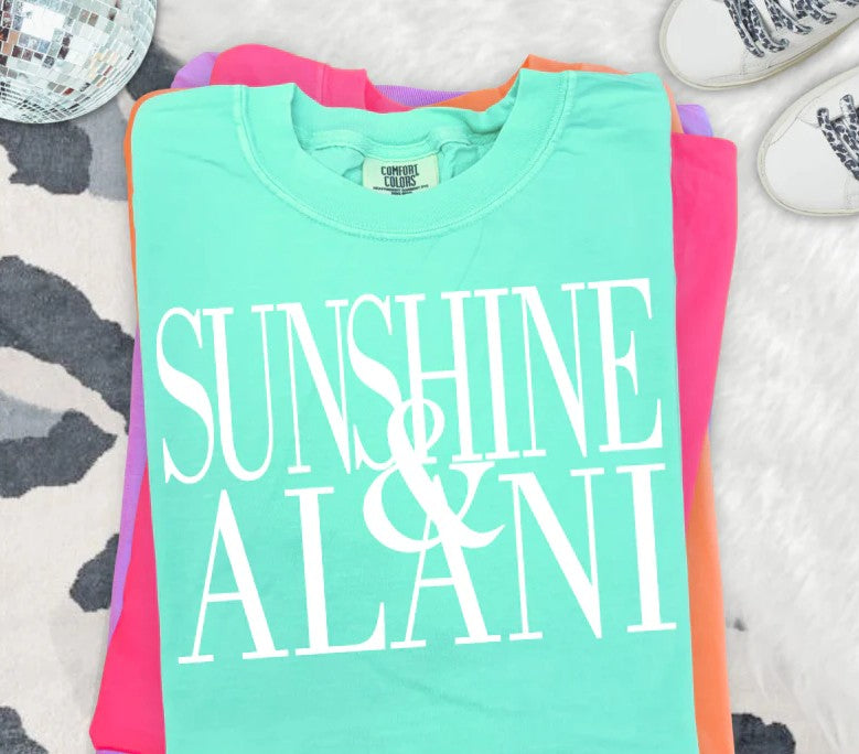 SINGLE COLOR SCREEN PRINT TRANSFER - SUNSHINE AND ALANI