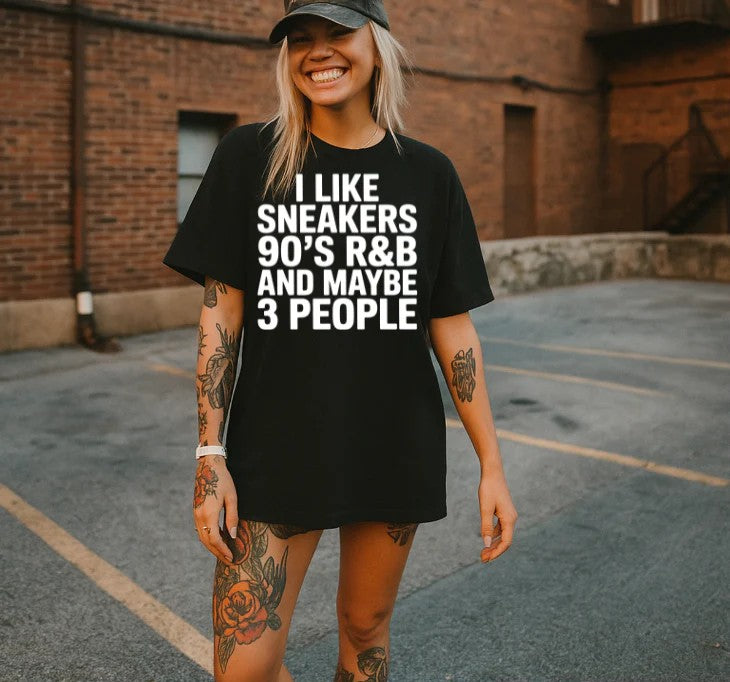 SINGLE COLOR SCREEN PRINT TRANSFERS - I LIKE SNEAKERS