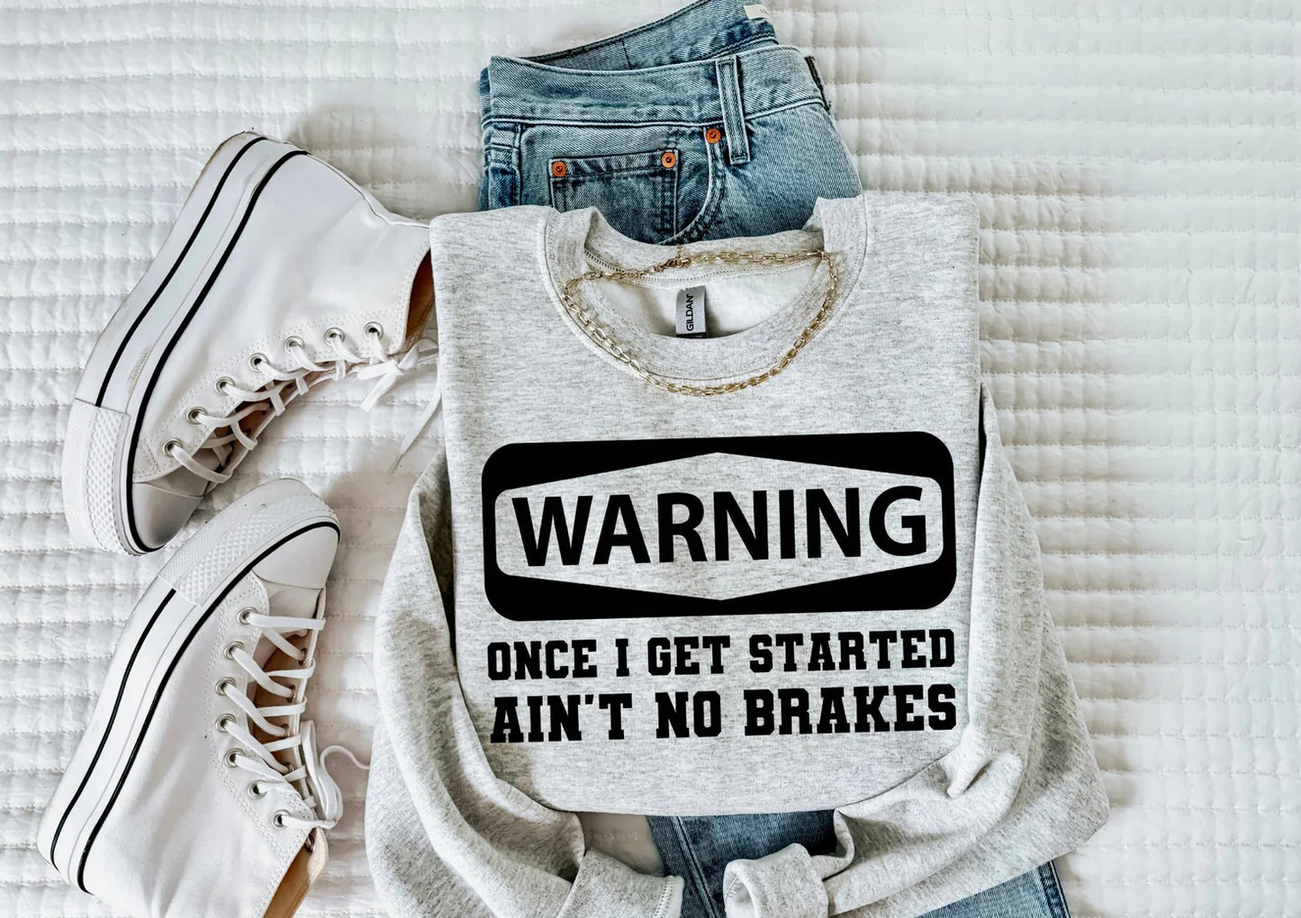 SINGLE COLOR SCREEN PRINT TRANSFER - WARNING