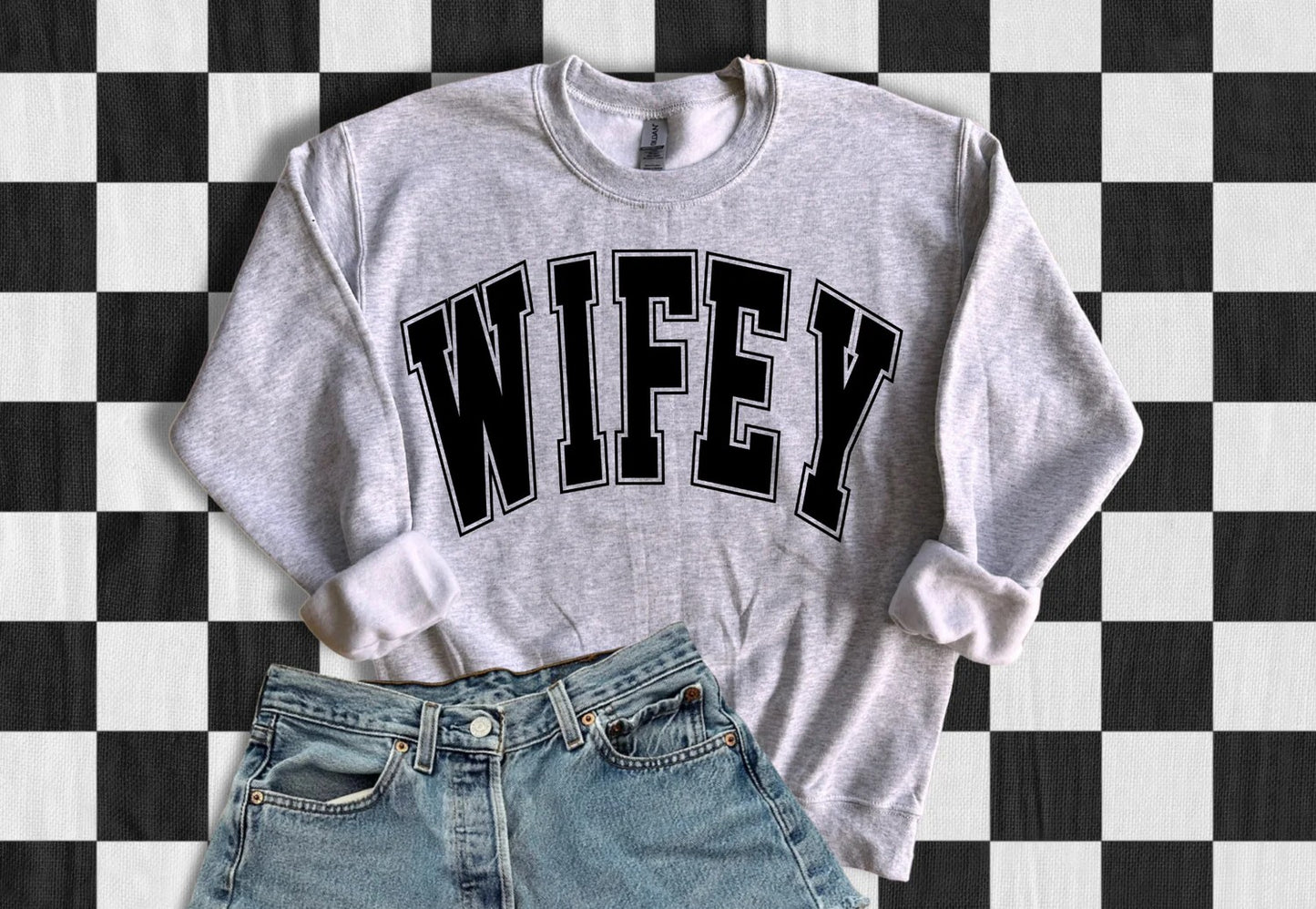 SINGLE COLOR SCREEN PRINT TRANSFER - WIFEY