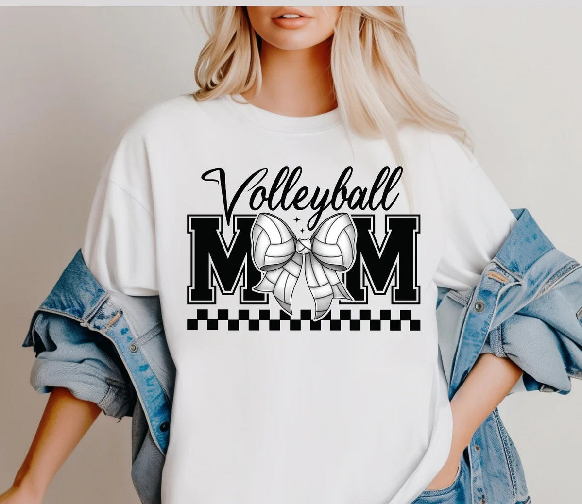 SINGLE COLOR SCREEN PRINT TRANSFER - VOLLEYBALL MOM