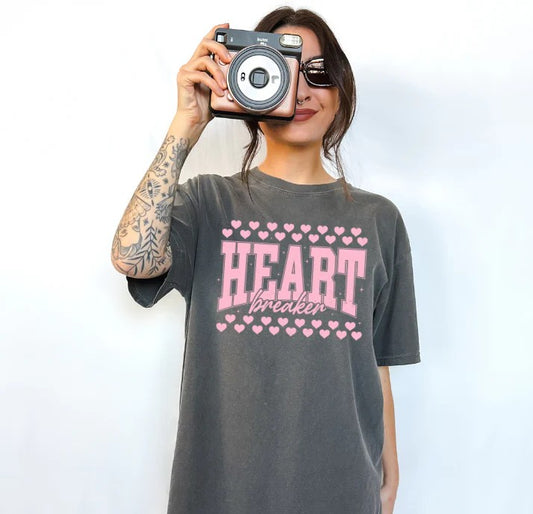 SINGLE COLOR SCREEN PRINT TRANSFER - HEART BREAKER