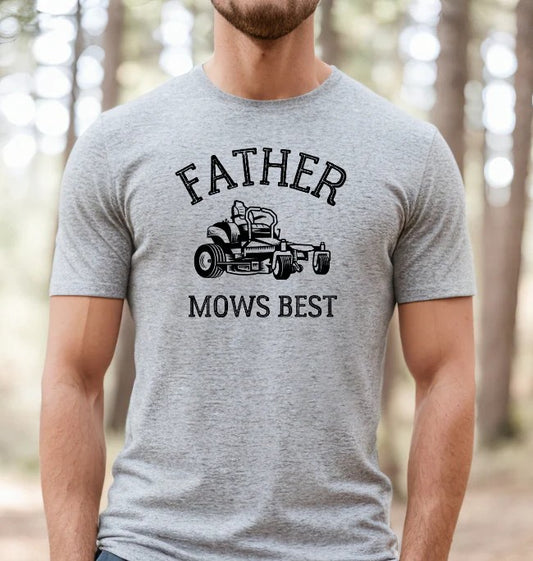SINGLE COLOR SCREEN PRINT TRANSFER - FATHER MOWES BEST