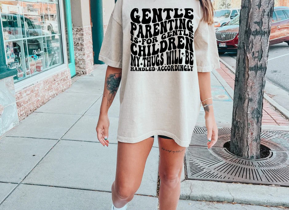 SINGLE COLOR SCREEN PRINT TRANSFER - GENTLE PARENTING