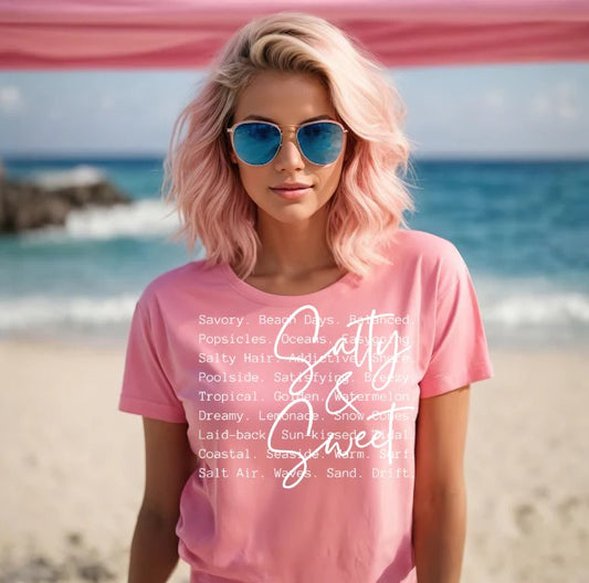 SINGLE COLOR SCREEN PRINT TRANSFER - SALTY AND SWEET