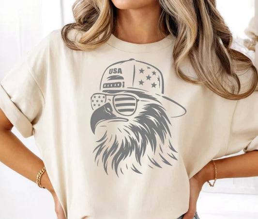 SINGLE COLOR SCREEN PRINT TRANSFER - USA EAGLE
