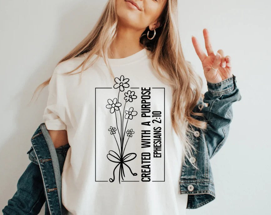 SINGLE COLOR SCREEN PRINT TRANSFER - CREATED WITH A PURPOSE
