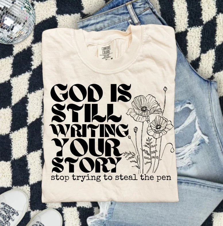 SINGLE COLOR SCREEN PRINT TRANSFER - GOD IS STILL