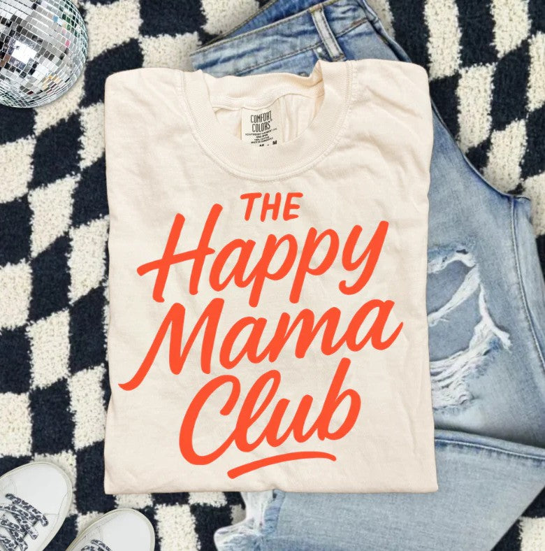 SINGLE COLOR SCREEN PRINT TRANSFER - THE HAPPY MAMA CLUB