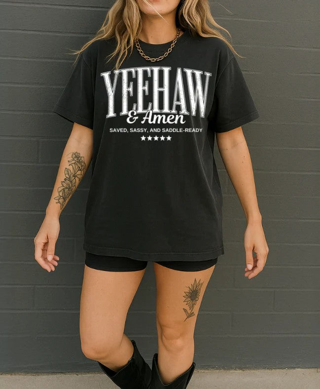 SINGLE COLOR SCREEN PRINT TRANSFER - YEEHAW