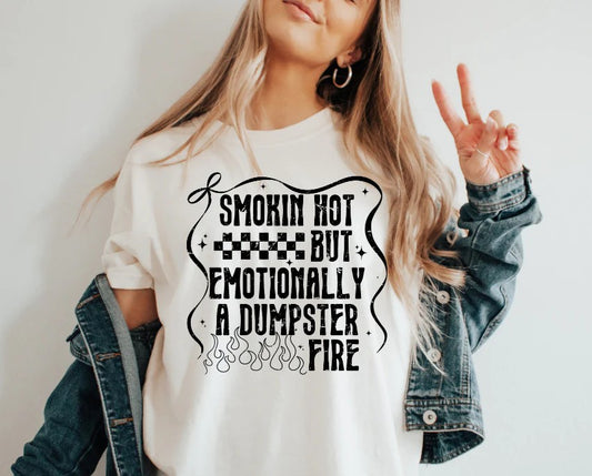 SINGLE COLOR SCREEN PRINT TRANSFER - SMOKING HOT BUT