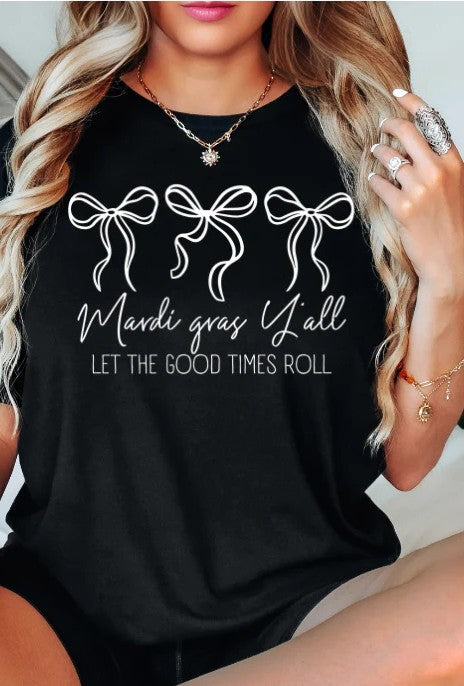 SINGEL COLOR SCREEN TPRINT TRANSFER - MARDI GRAS YA'LL