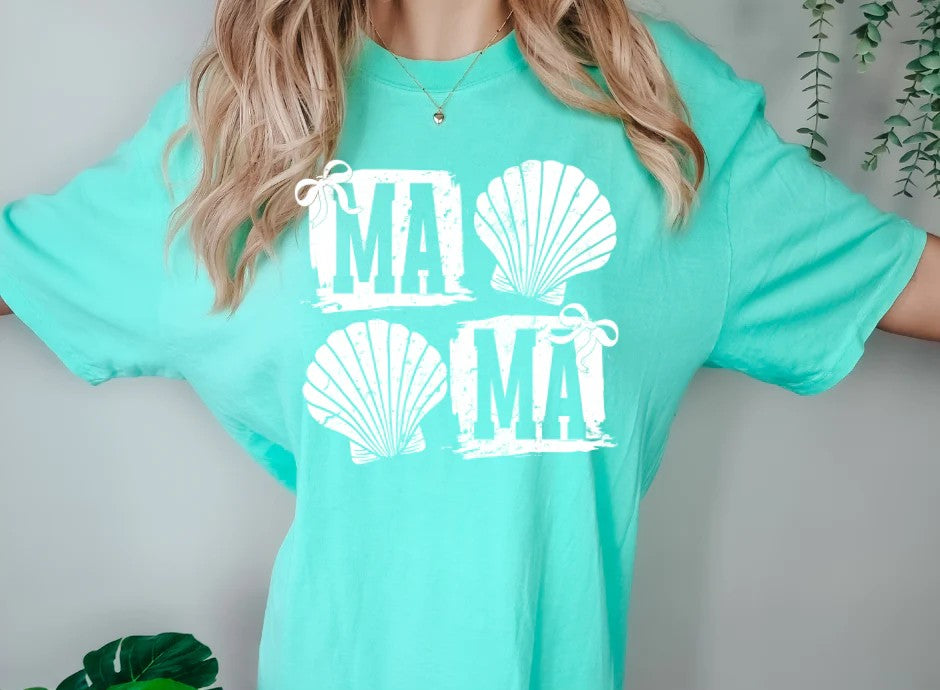 SINGLE COLOR SCREEN PRINT TRANSFER - MAMA SHELLS
