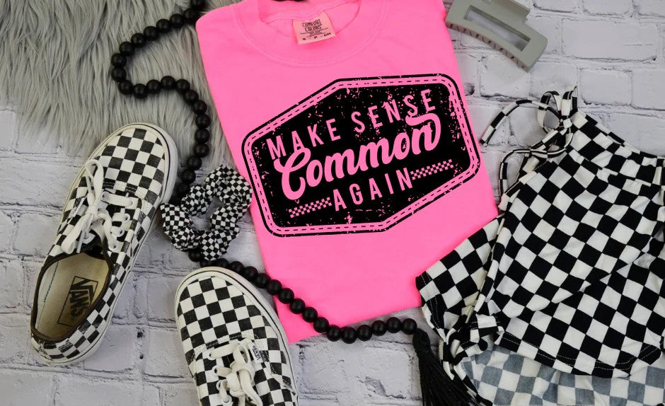 SINGLE COLOR SCREEN PRINT TRANSFER - MAKE SENSE COMMON AGAIN