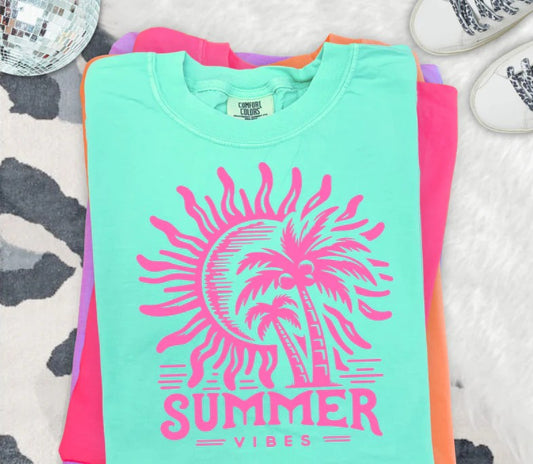 SINGLE COLOR SCREEN PRINT TRANSFER - SUMMER VIBES