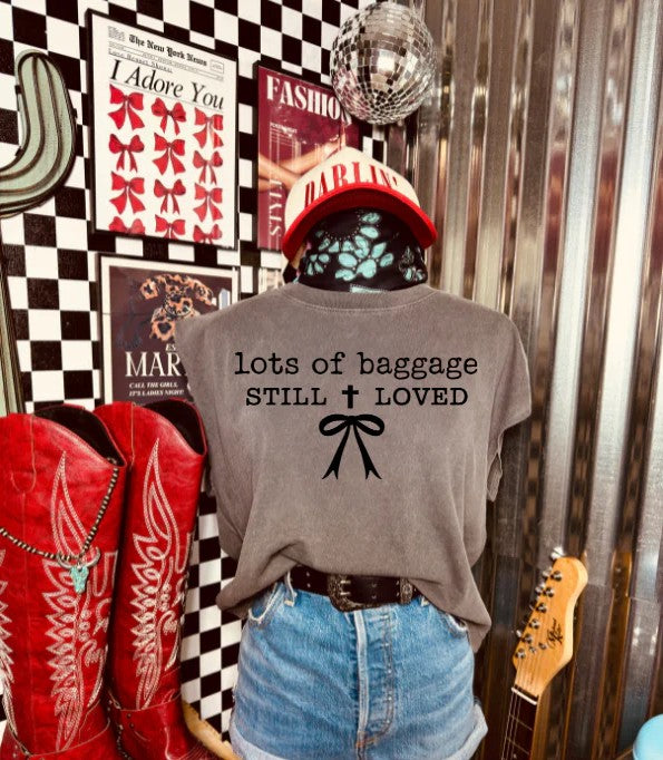 SINGLE COLOR SCREEN PRINT TRANSFER - LOTS OF BAGGAGE