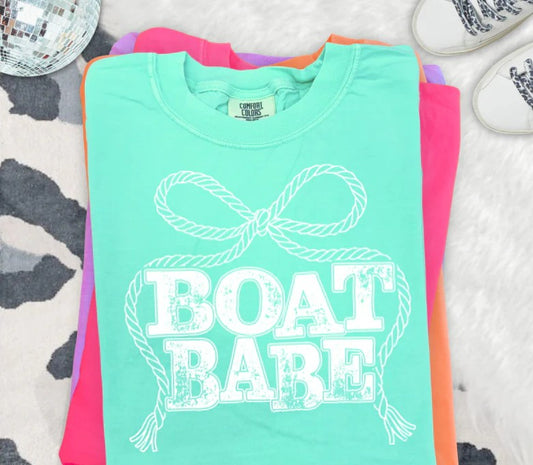 SINGLE COLOR SCREEN PRINT TRANSFER - BOAT BABE
