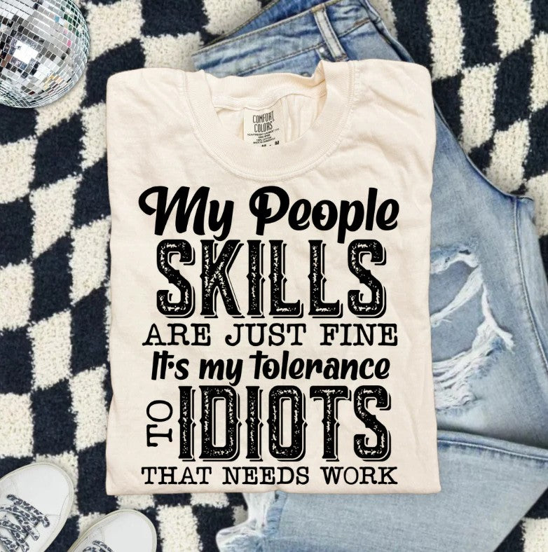 SINGLE COLOR SCREEN PRINT TRANSFER - MY PEOPLE SKILLS