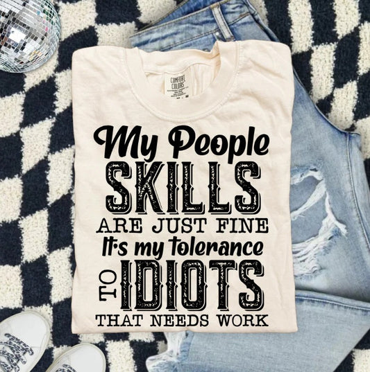 SINGLE COLOR SCREEN PRINT TRANSFER - MY PEOPLE SKILLS