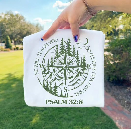 SINGLE COLOR SCREEN PRINT TRANSFER - HE WILL TEACH YOU