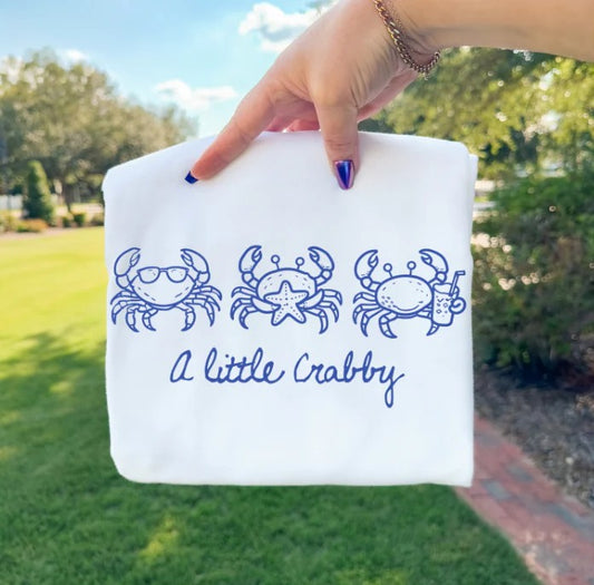 SINGLE COLOR SCREEN PRINT TRANSFER - A LITTLE CRABBY