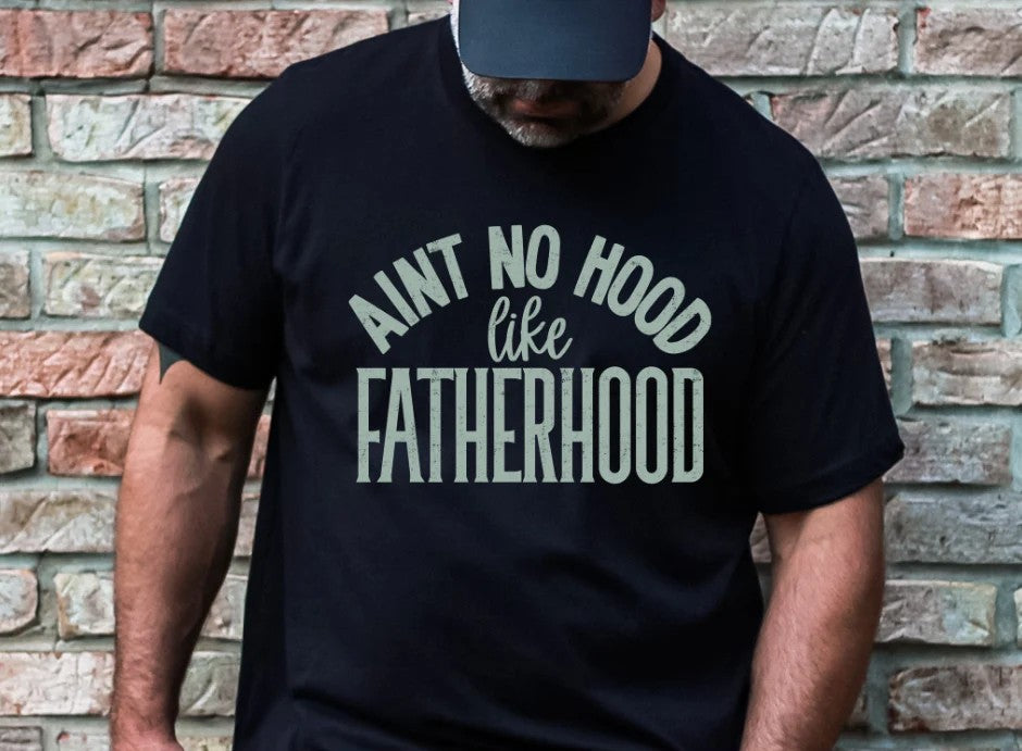 SINGLE COLOR SCREEN PRINT TRANSFER - AIN'T NO HOOD