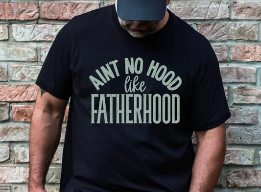 SINGLE COLOR SCREEN PRINT TRANSFER - AIN'T NO HOOD