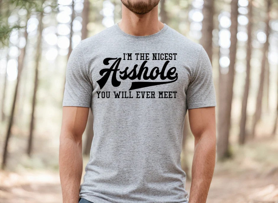 SINGLE COLOR SCREEN PRINT TRANSFER - I'M THE NICEST