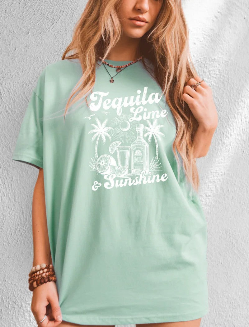 SINGLE COLOR SCREEN PRINT TRANSFER - TEQUILA LIME