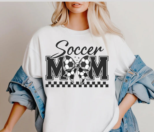 SINGLE COLOR SCREEN PRINT TRANSFER - SOCCER MOM