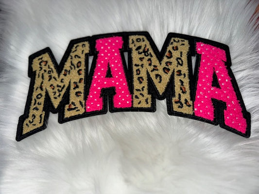 Cheetah Momma Chenille Patch