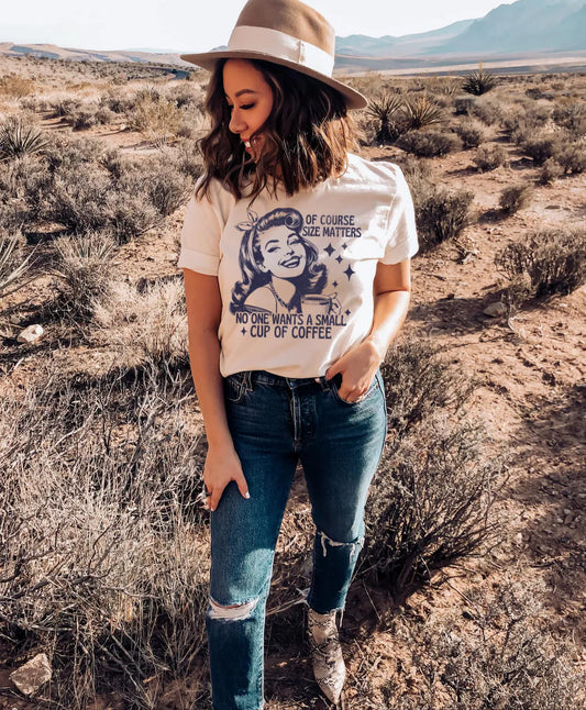 SINGLE COLOR SCREEN PRINT TRANSFER - OF COURSE SIZE MATTERS