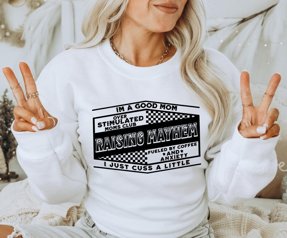 SINGLE COLOR SCREEN PRINT TRANSFER - I'M A GOOD MOM