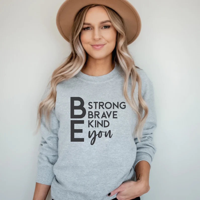 SINGLE COLOR SCREEN PRINT TRANSFER - BE STRONG