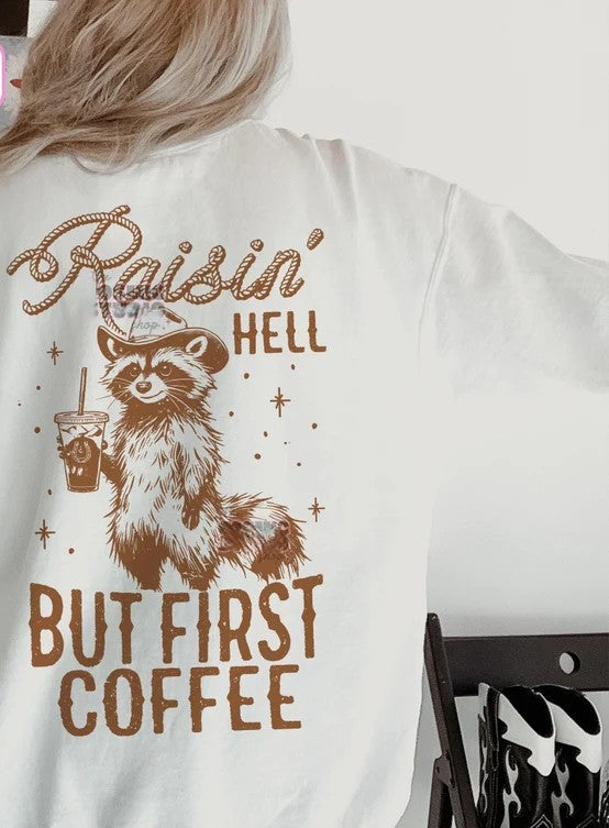 SINGLE COLOR SCREEN PRINT TRANSFER - RAISIN HELL