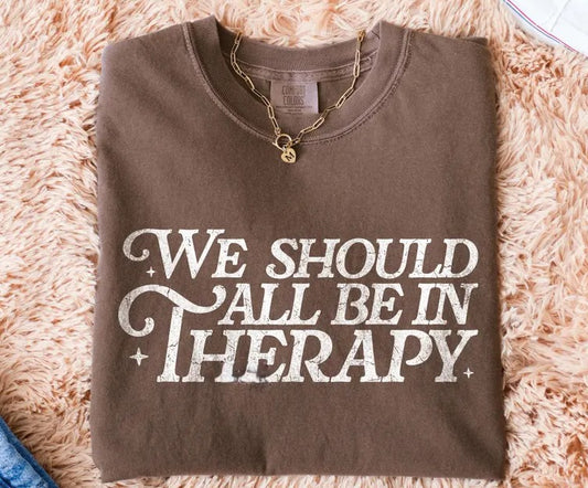 SINGLE COLOR SCREEN PRINT TRANSFER - WE SHOULD ALL