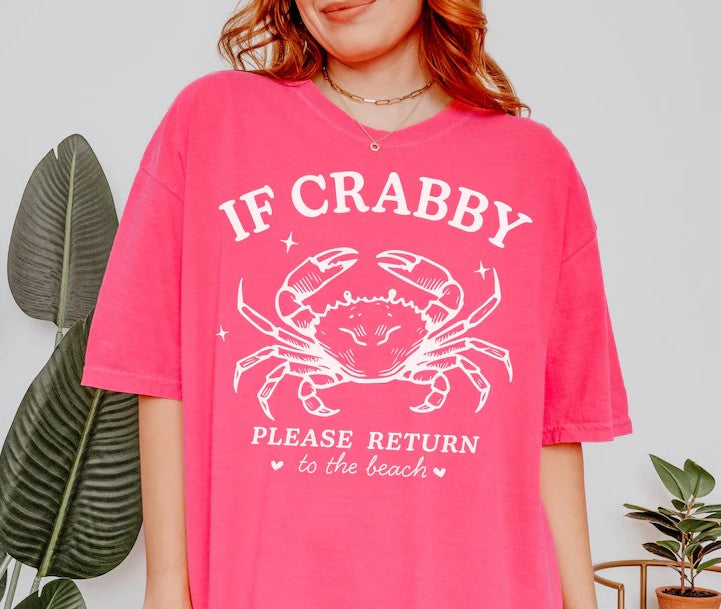 SINGLE COLOR SCREEN PRINT TRANSFER - IF CRABBYPLEASE