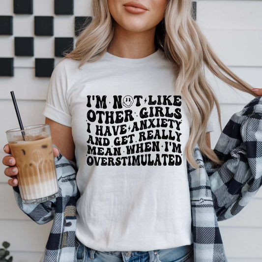 SINGLE COLOR SCREEN PRINT TRANSFER - I'M NOT LIKE OTHER GIRLS